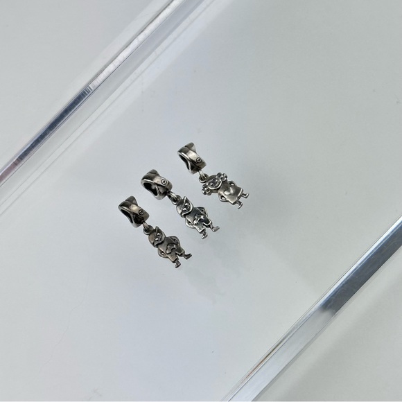 Vintage Signed RL Italy 925 Silver Child Boy Girl Charms - Picture 6 of 12